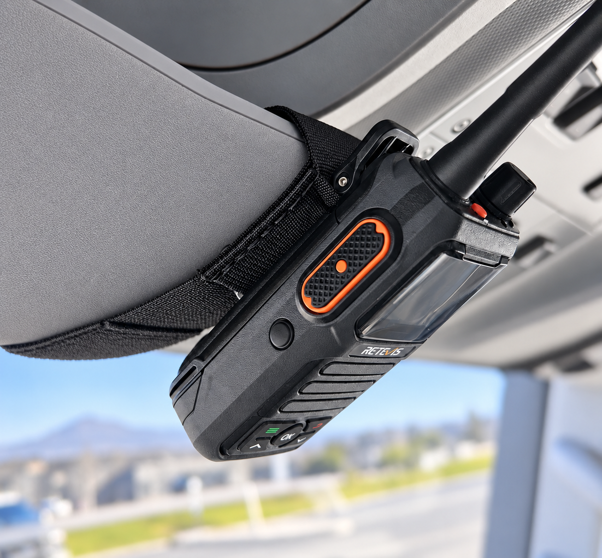 Sun Visor Radio Pouch OPEN STYLE Overland Gear Guy
