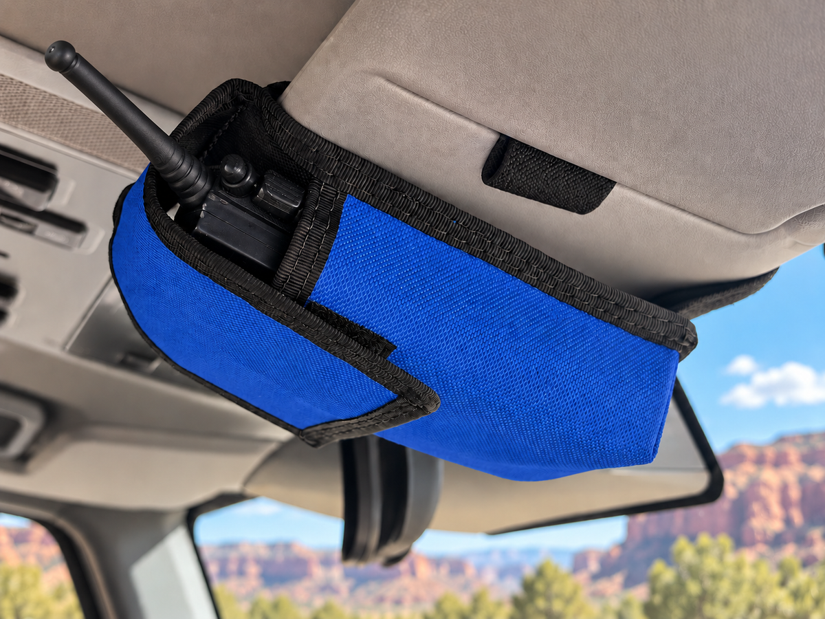 Sun Visor Radio Pouch Overland Gear Guy