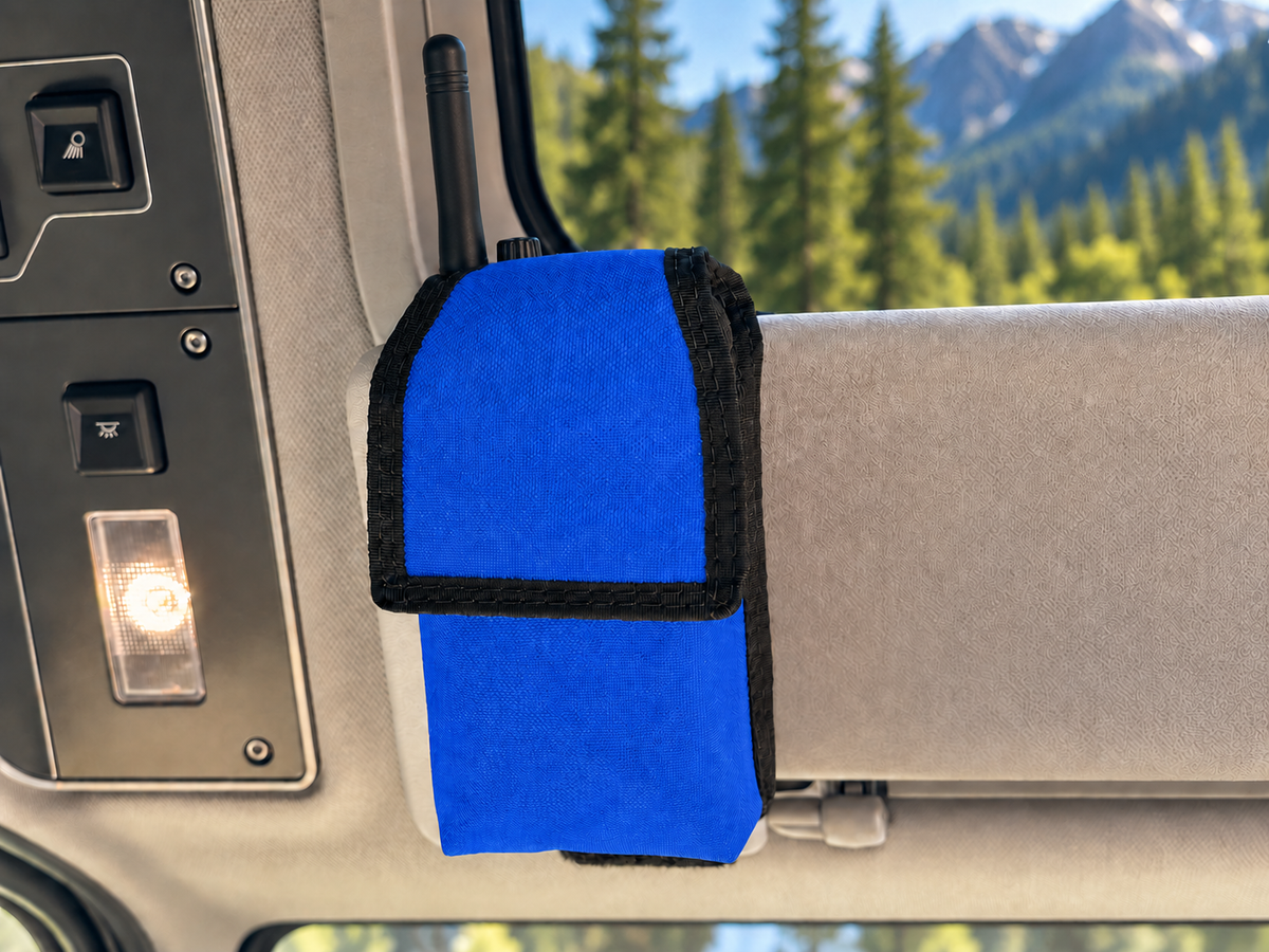 Sun Visor Radio Pouch Overland Gear Guy