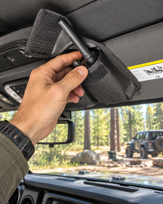 Sun Visor Radio Pouch Overland Gear Guy