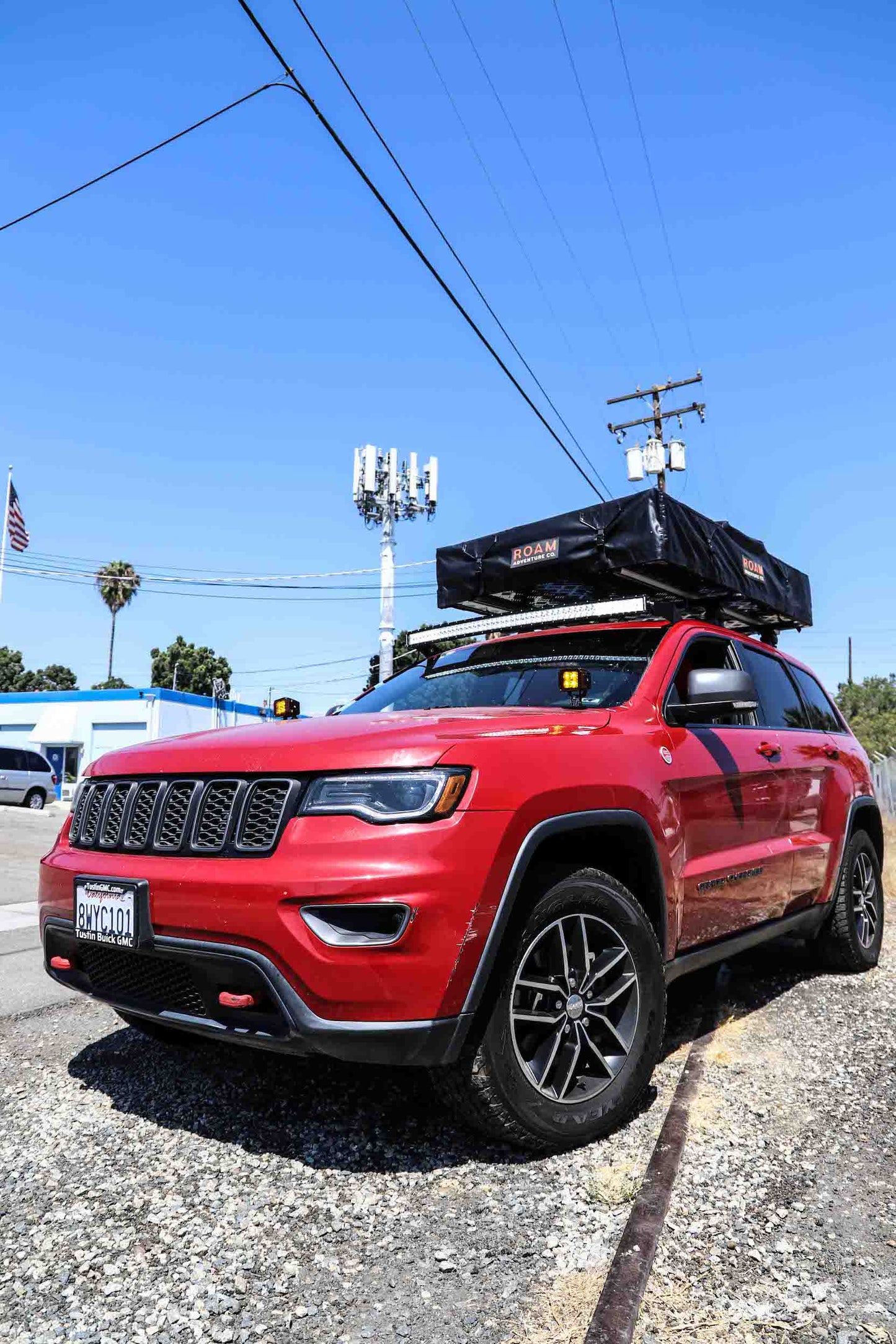 Jeep WK2 50" Curved LED Bar Roof Mounts for Grand Cherokee Years 2011 to current Made In USA