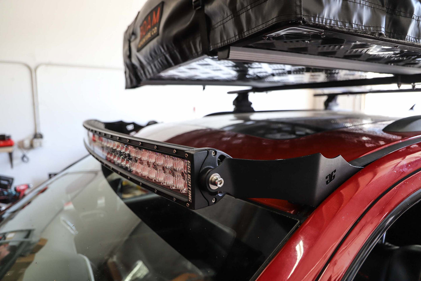 Jeep WK2 50" Curved LED Bar Roof Mounts for Grand Cherokee Years 2011 to current Made In USA