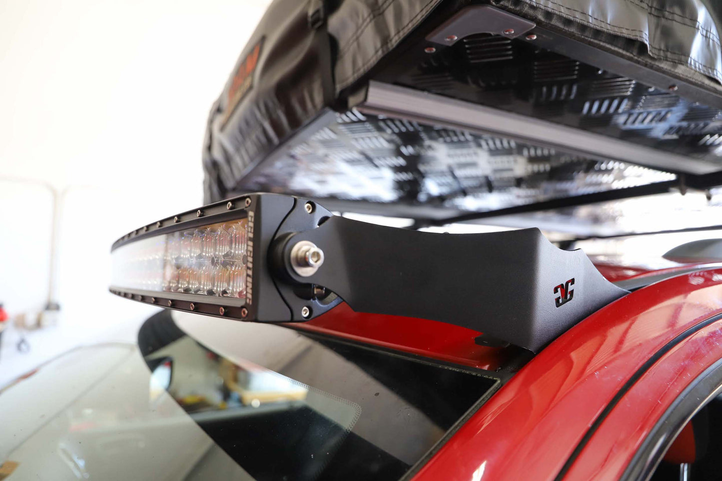 Jeep WK2 50" Curved LED Bar Roof Mounts for Grand Cherokee Years 2011 to current Made In USA