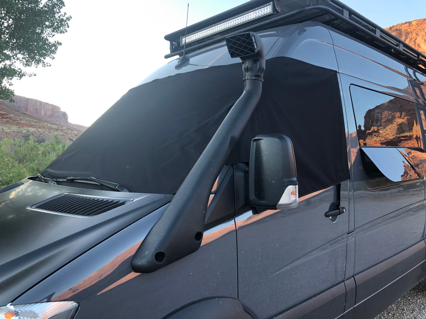 Van Outer Windshield Cover - Revel - Storyteller - Jayco - EKKO Overland Gear Guy