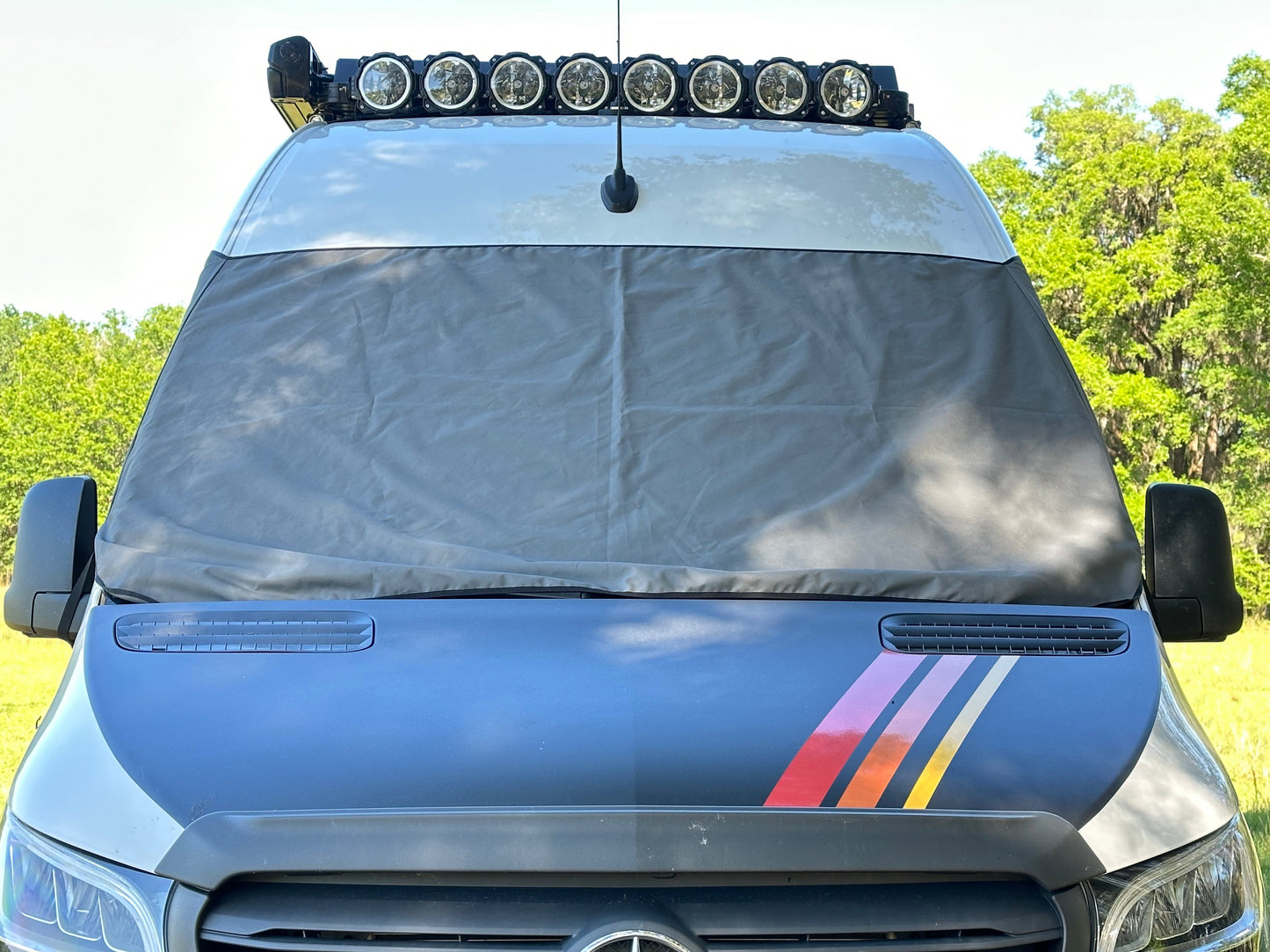Van Outer Windshield Cover - Revel - Storyteller - Jayco - EKKO Overland Gear Guy