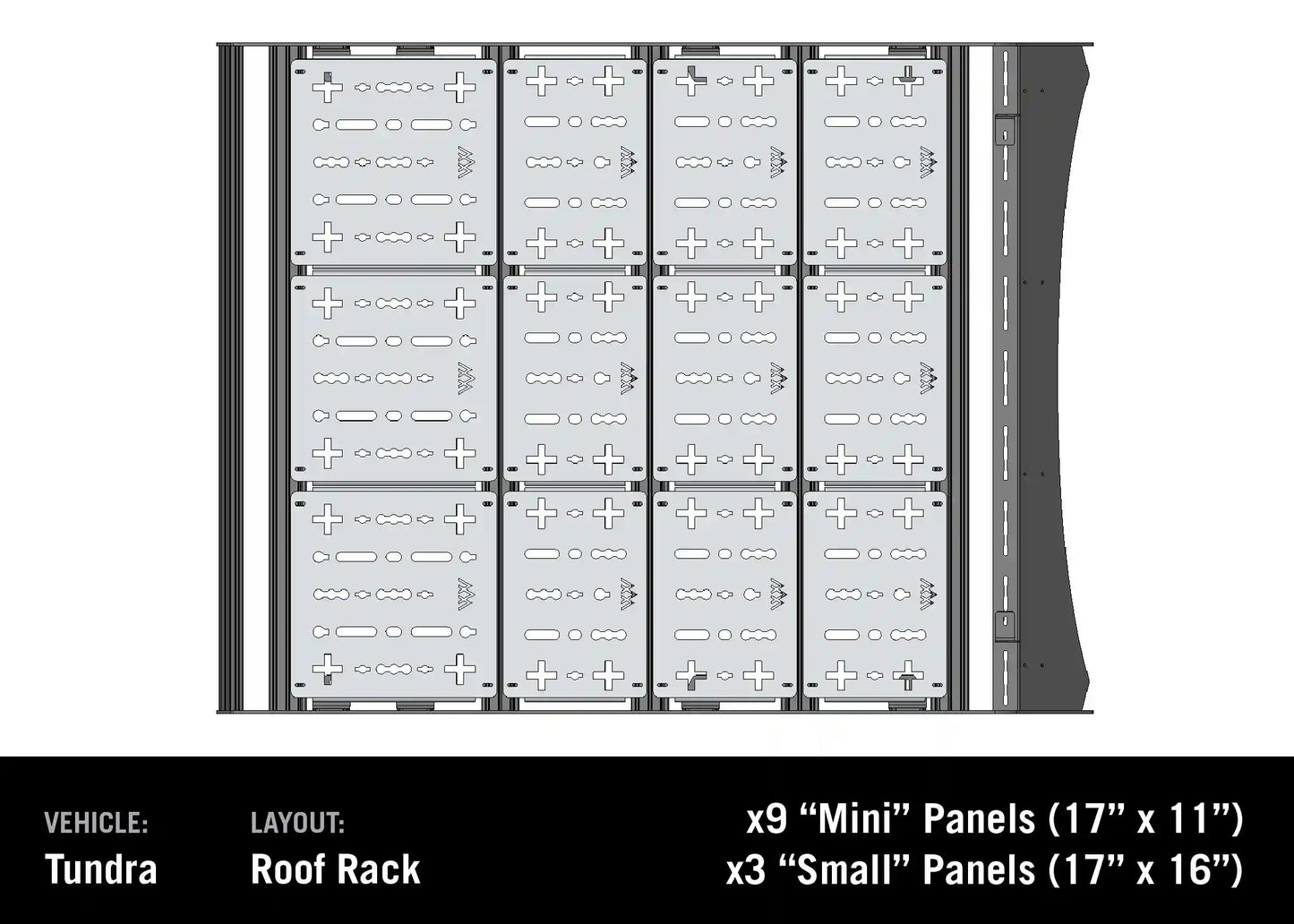 DRIFTR Roof Rack Deck Accessory Panels Backwoods Adventure Mods