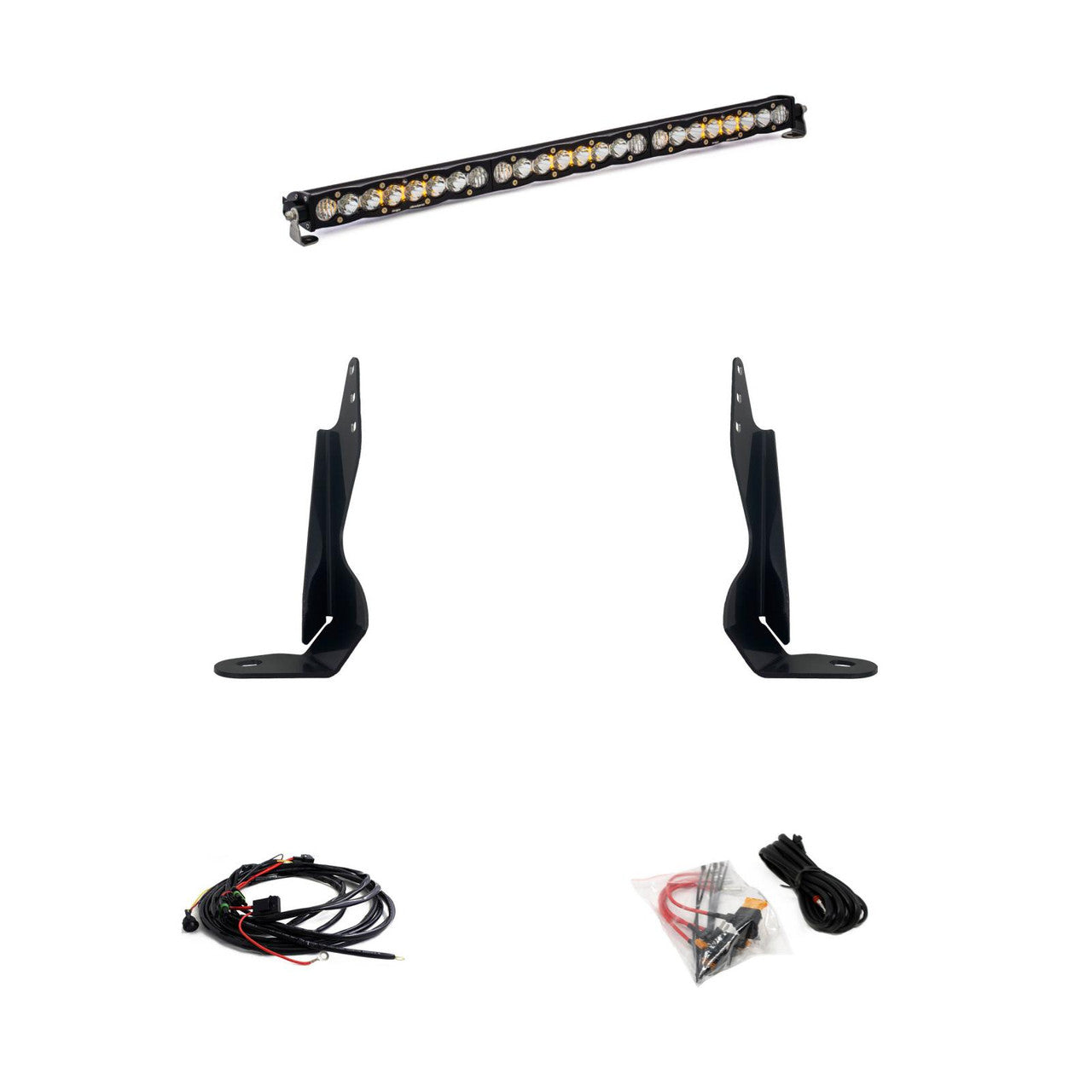 Baja Designs S8 30 Inch Grille Light Bar Kit | 2020-22 Sierra GMC 2500HD/3500HD Dunes 2 Dezert SXS