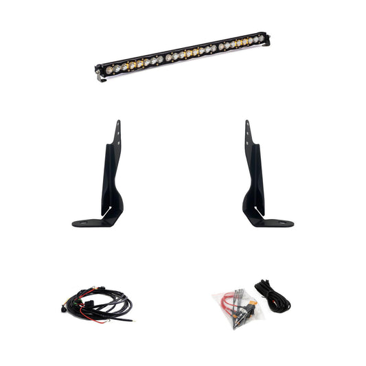 Baja Designs S8 30 Inch Grille Light Bar Kit | 2020-22 Sierra GMC 2500HD/3500HD Dunes 2 Dezert SXS