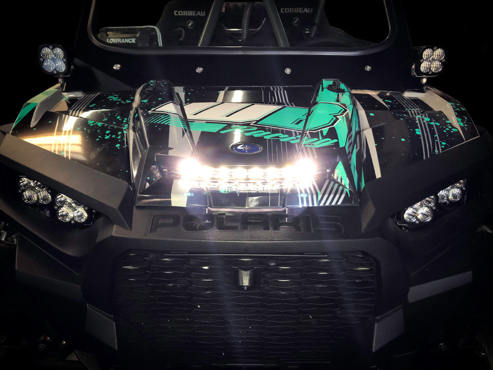 Polaris RZR S8 10" Hood Light Kit | XP Turbo 2016–2018 Dunes 2 Dezert SXS
