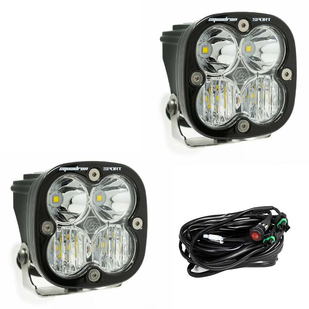 Baja Designs Squadron Sport LED Light Pods | Universal Pair Dunes 2 Dezert SXS