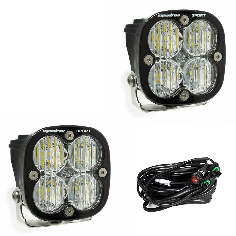 Baja Designs Squadron Sport LED Light Pods | Universal Pair Dunes 2 Dezert SXS