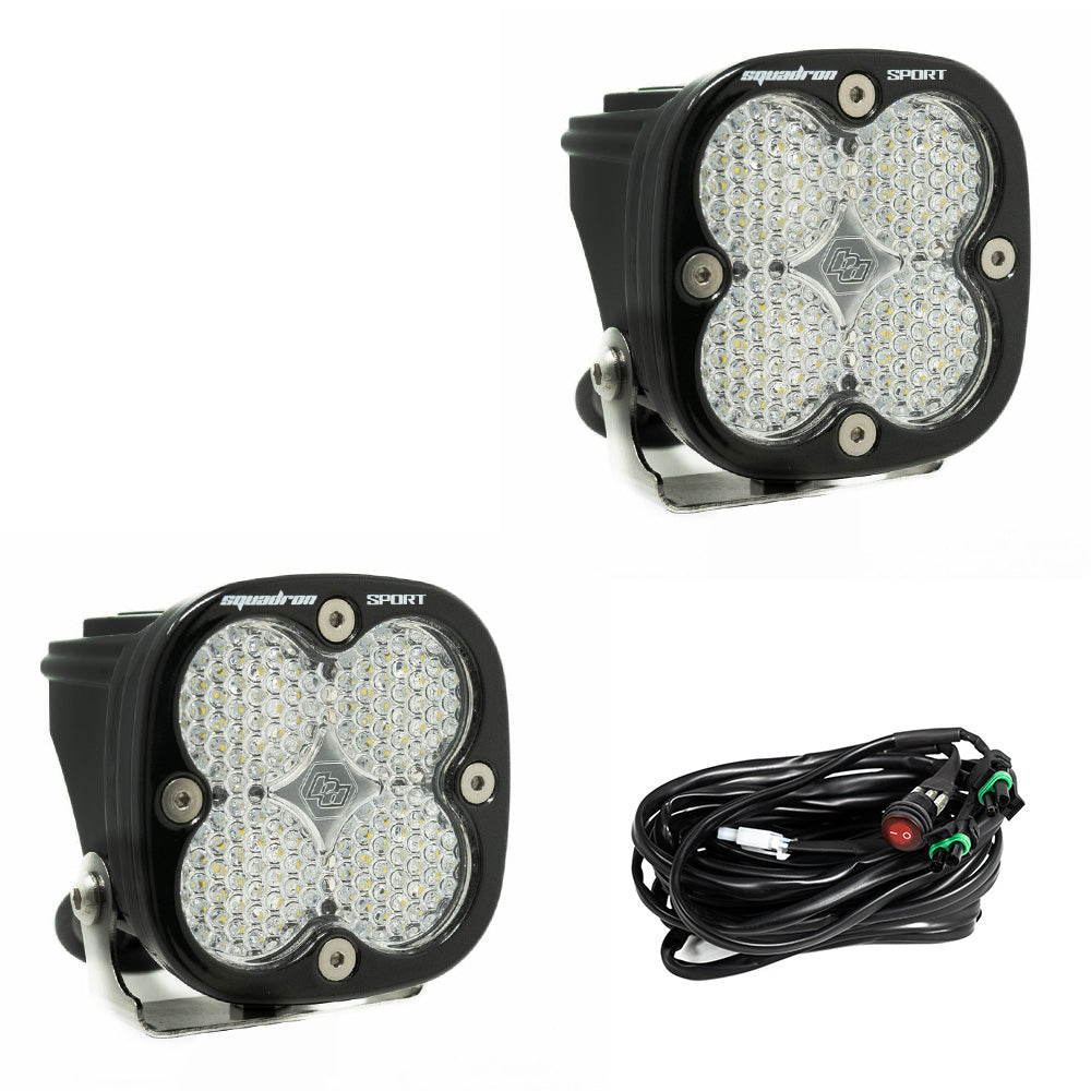 Baja Designs Squadron Sport LED Light Pods | Universal Pair Dunes 2 Dezert SXS