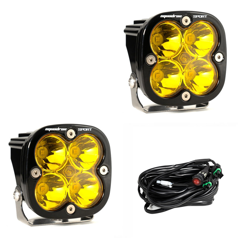 Baja Designs Squadron Sport LED Light Pods | Universal Pair Dunes 2 Dezert SXS