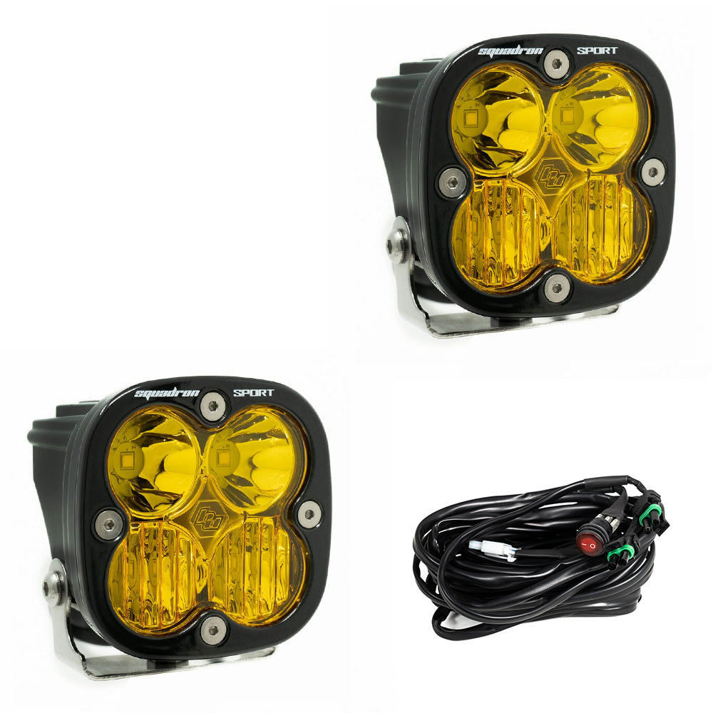 Baja Designs Squadron Sport LED Light Pods | Universal Pair Dunes 2 Dezert SXS