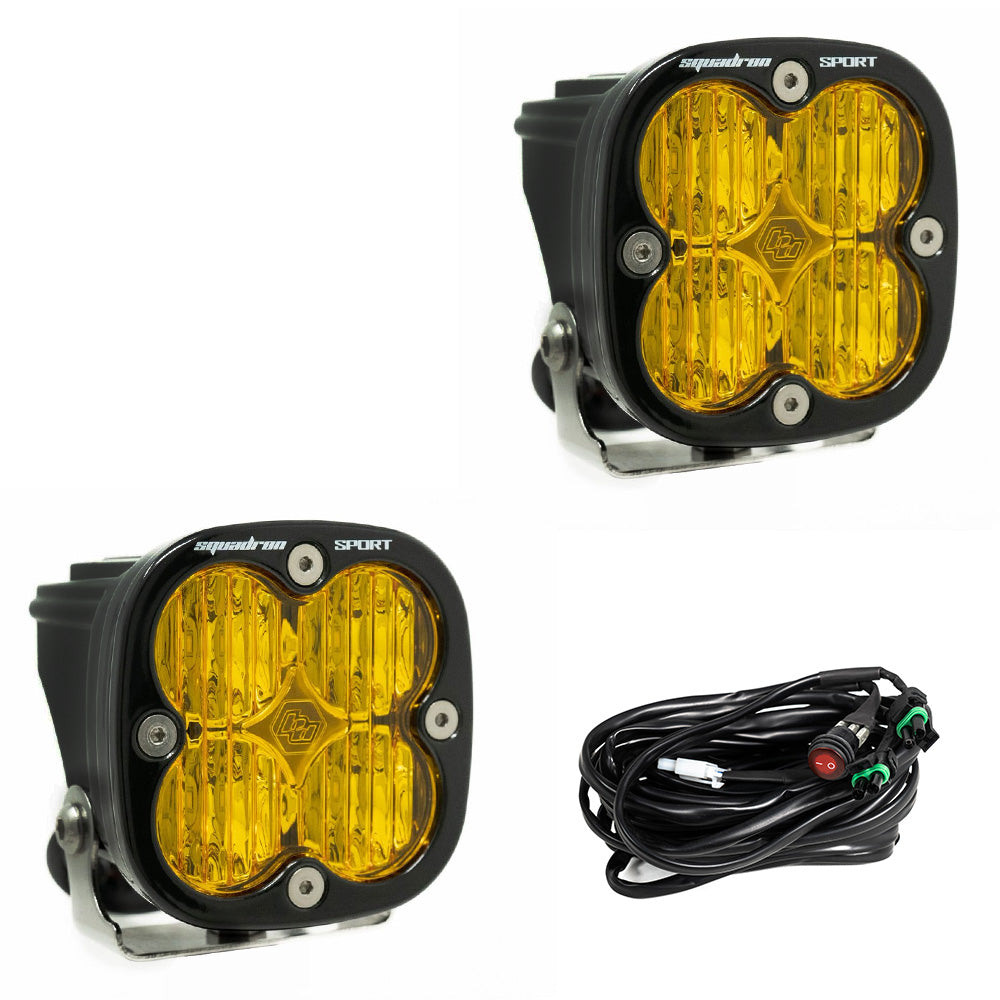 Baja Designs Squadron Sport LED Light Pods | Universal Pair Dunes 2 Dezert SXS