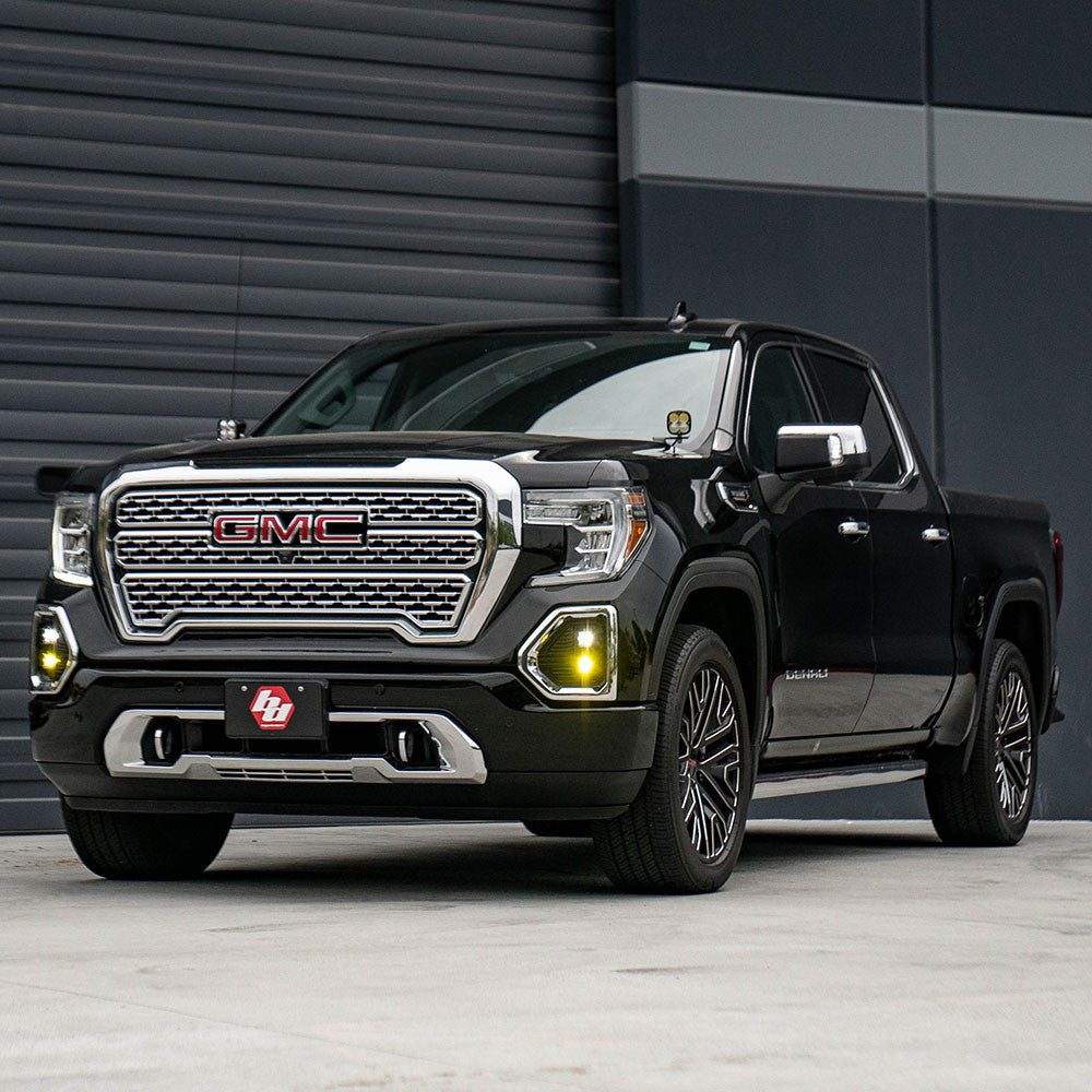Baja Designs S1 Dual Fog Pocket Light Kit | 19-22 GMC Sierra 1500 Dunes 2 Dezert SXS