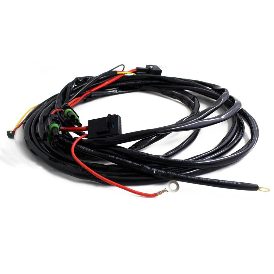 Baja Designs OnX6/S8/XL 3-Pin Hi-Beam 2-Light Max (150 Watts) Wiring Harness | Universal Dunes 2 Dezert SXS