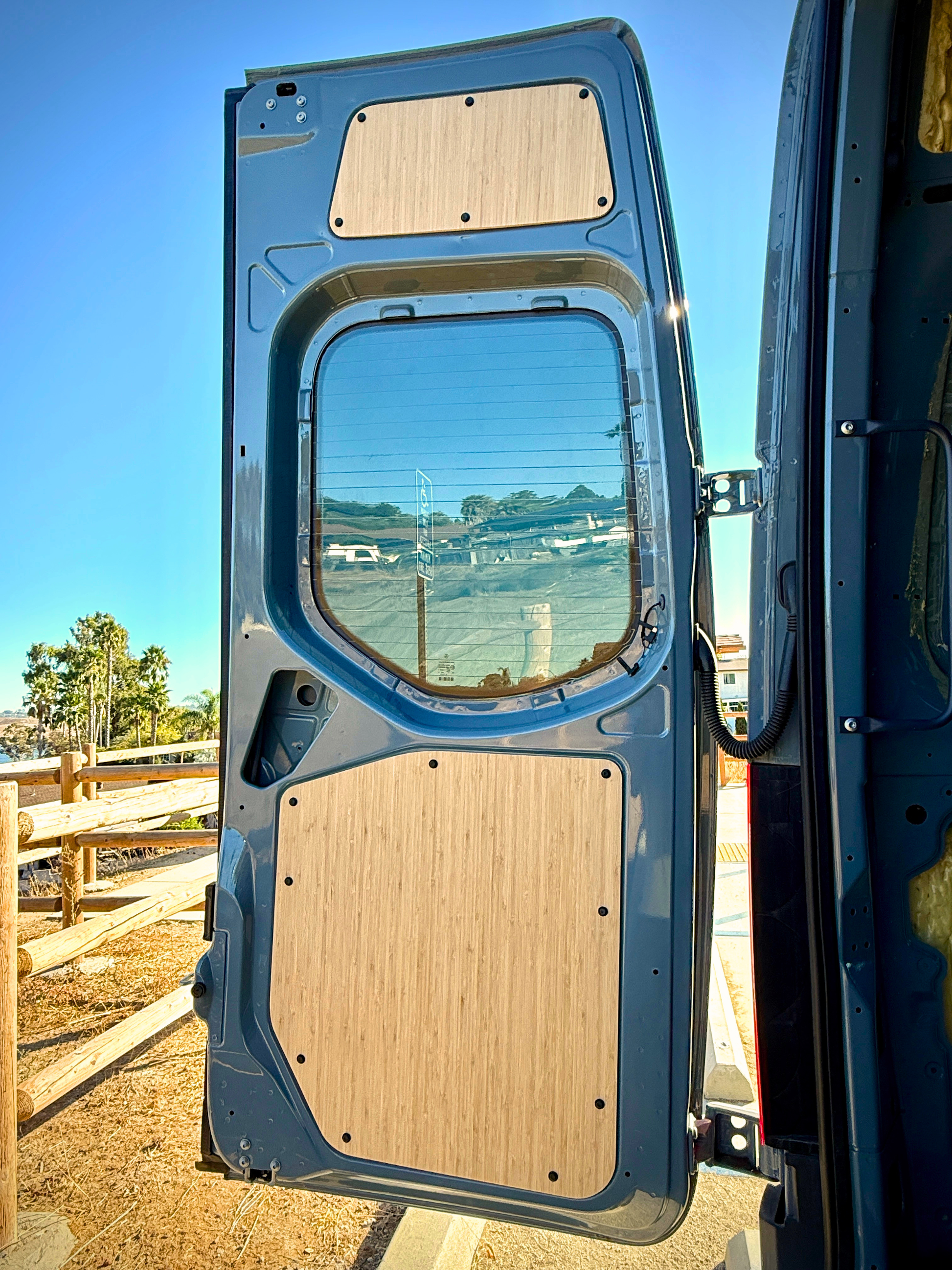 Sprinter Lower Rear Door Panels – Set of Bamboo (2019+) Weekender Outdoors