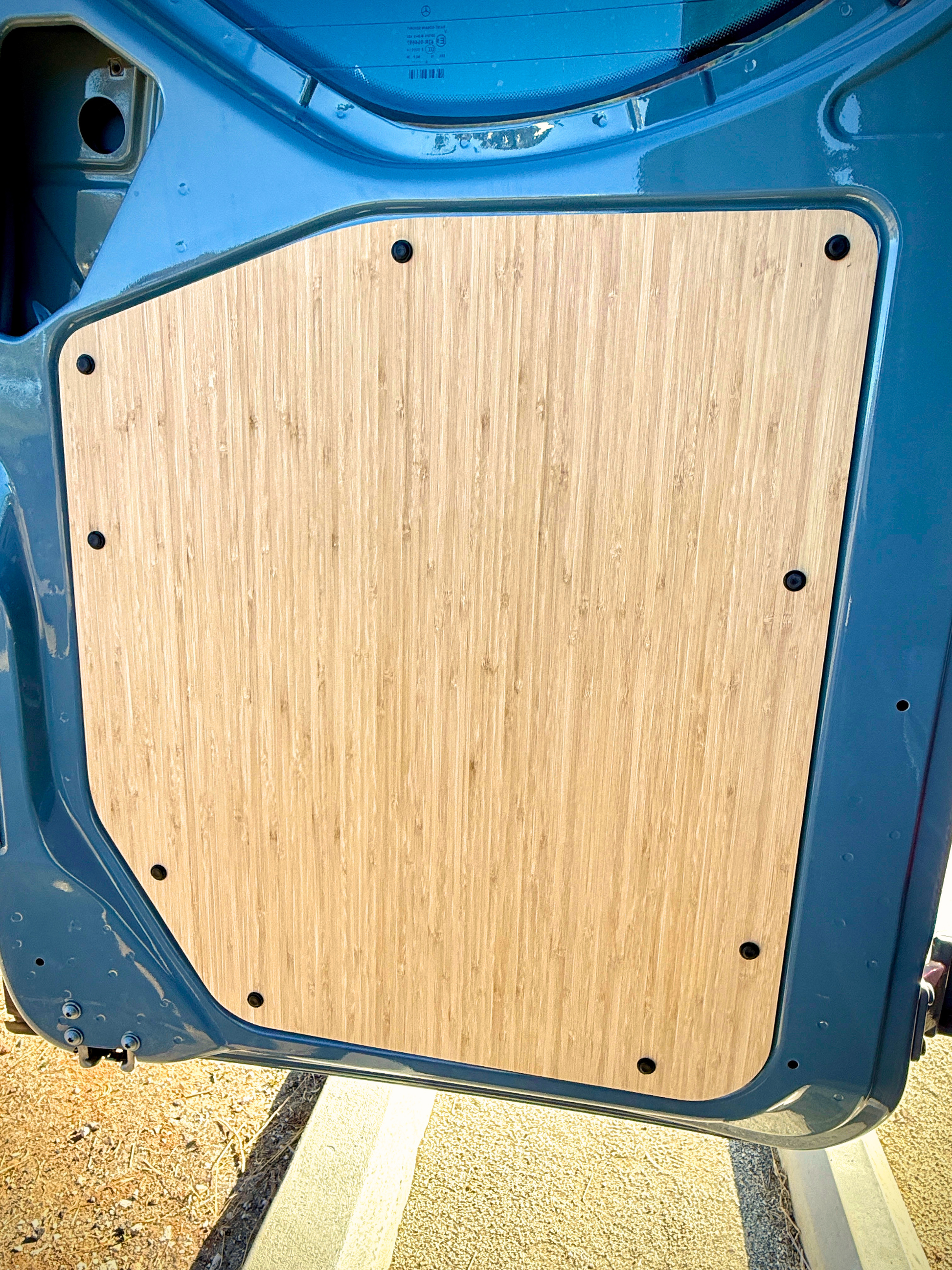 Sprinter Lower Rear Door Panels – Set of Bamboo (2019+) Weekender Outdoors