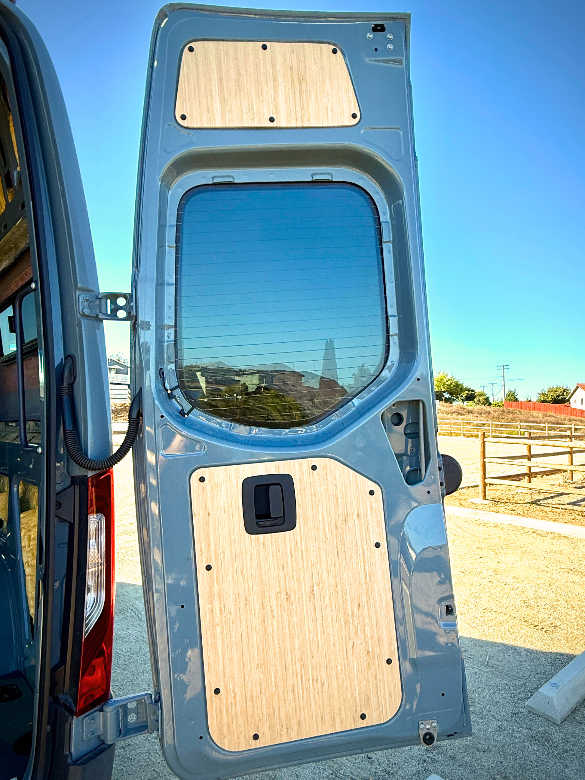 Sprinter Lower Rear Door Panels – Set of Bamboo (2019+) Weekender Outdoors