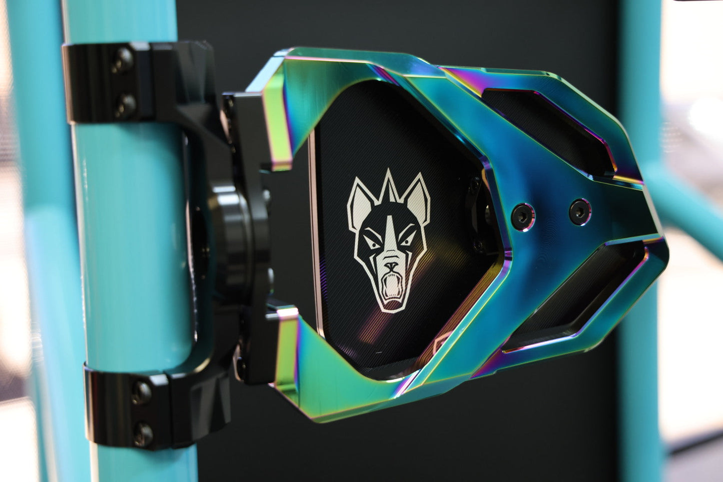 Cuero Race UTV Side Mirror Oil Slick