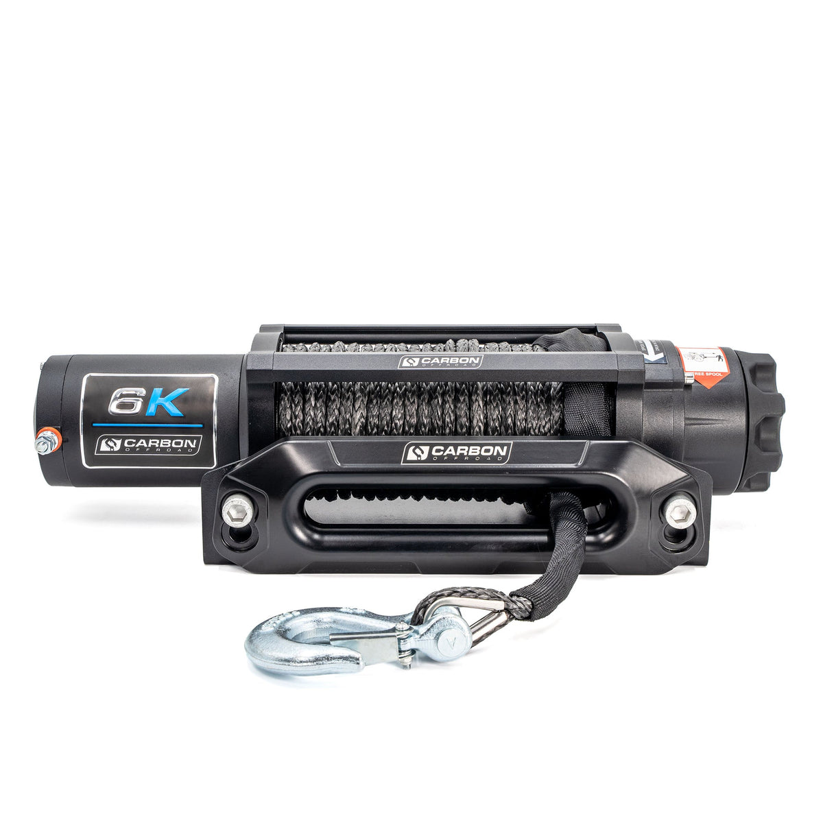 Carbon Offroad Long Drum 6000lb ATV - Small 4X4 Winch Carbon Offroad USA