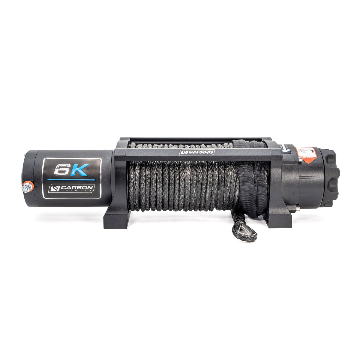 Carbon Offroad Long Drum 6000lb ATV - Small 4X4 Winch Carbon Offroad USA