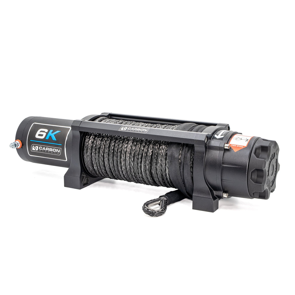 Carbon Offroad Long Drum 6000lb ATV - Small 4X4 Winch Carbon Offroad USA