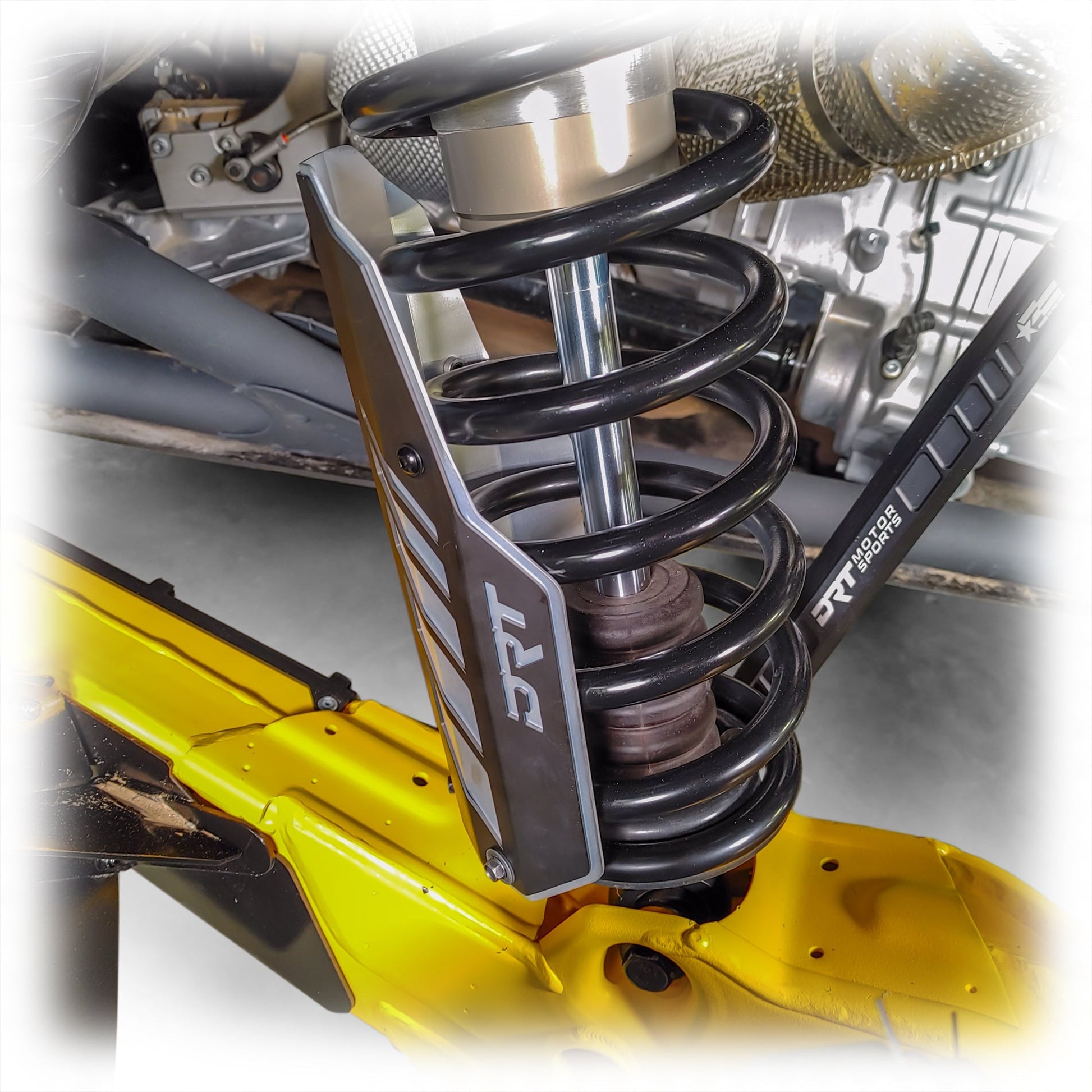DRT Can-Am 2017+ Maverick X3/R Rear Aluminum Shock Guards Dunes 2 Dezert SXS