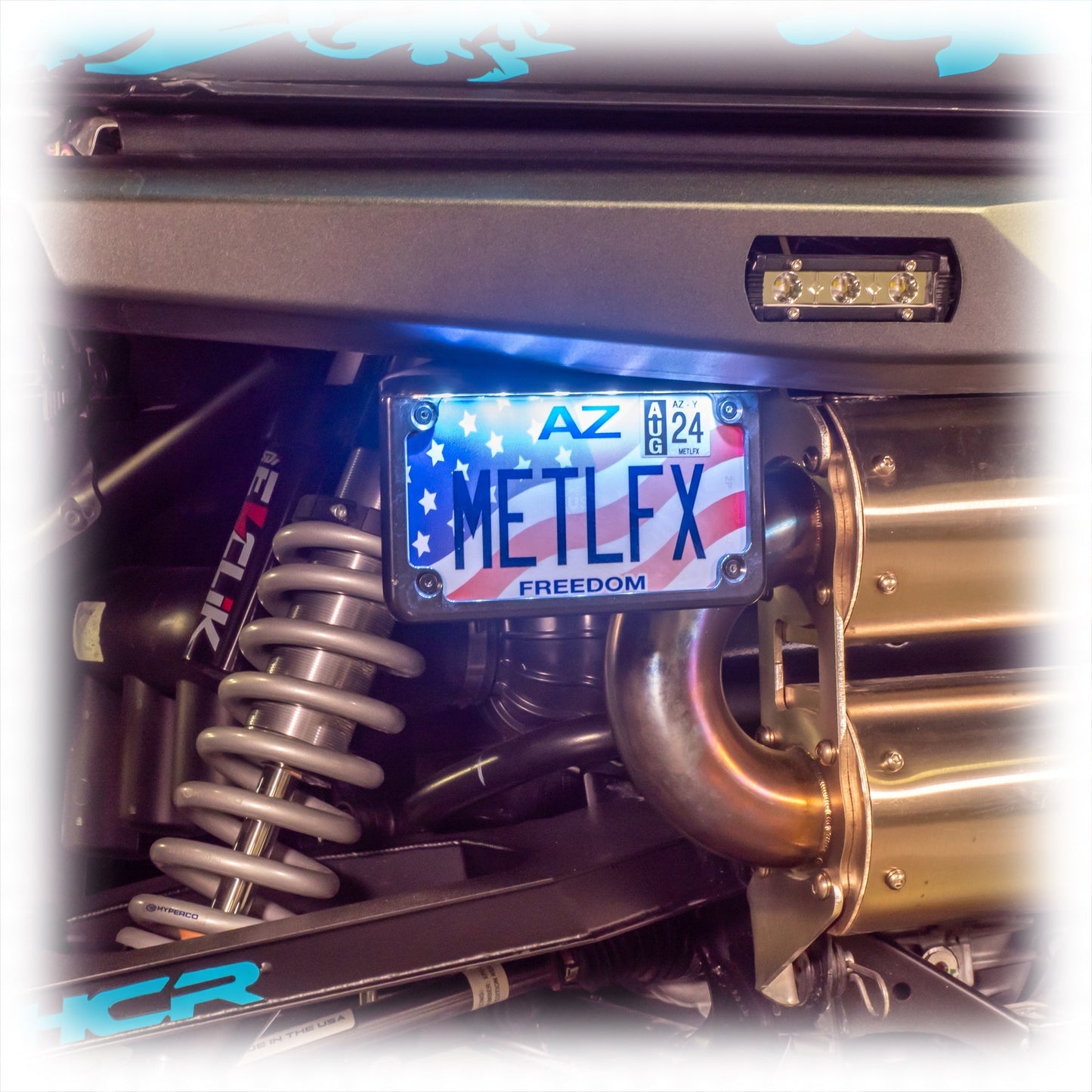 DRT Polaris 2024+ Xpedition Rear Bumper License Plate Bracket Dunes 2 Dezert SXS