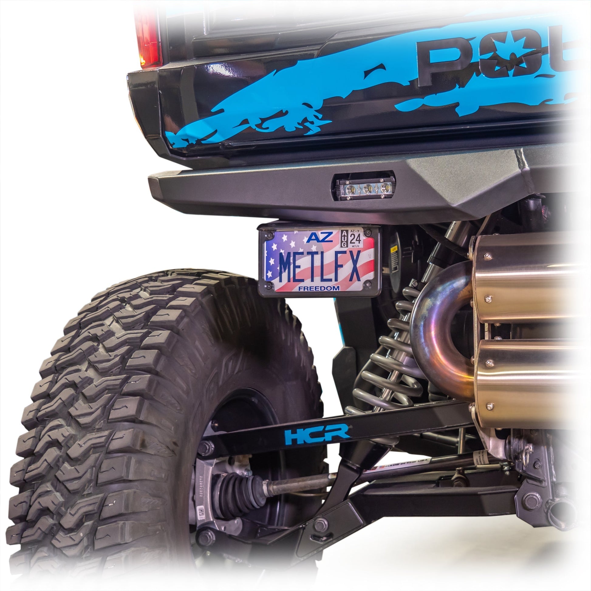 DRT Polaris 2024+ Xpedition Rear Bumper License Plate Bracket Dunes 2 Dezert SXS