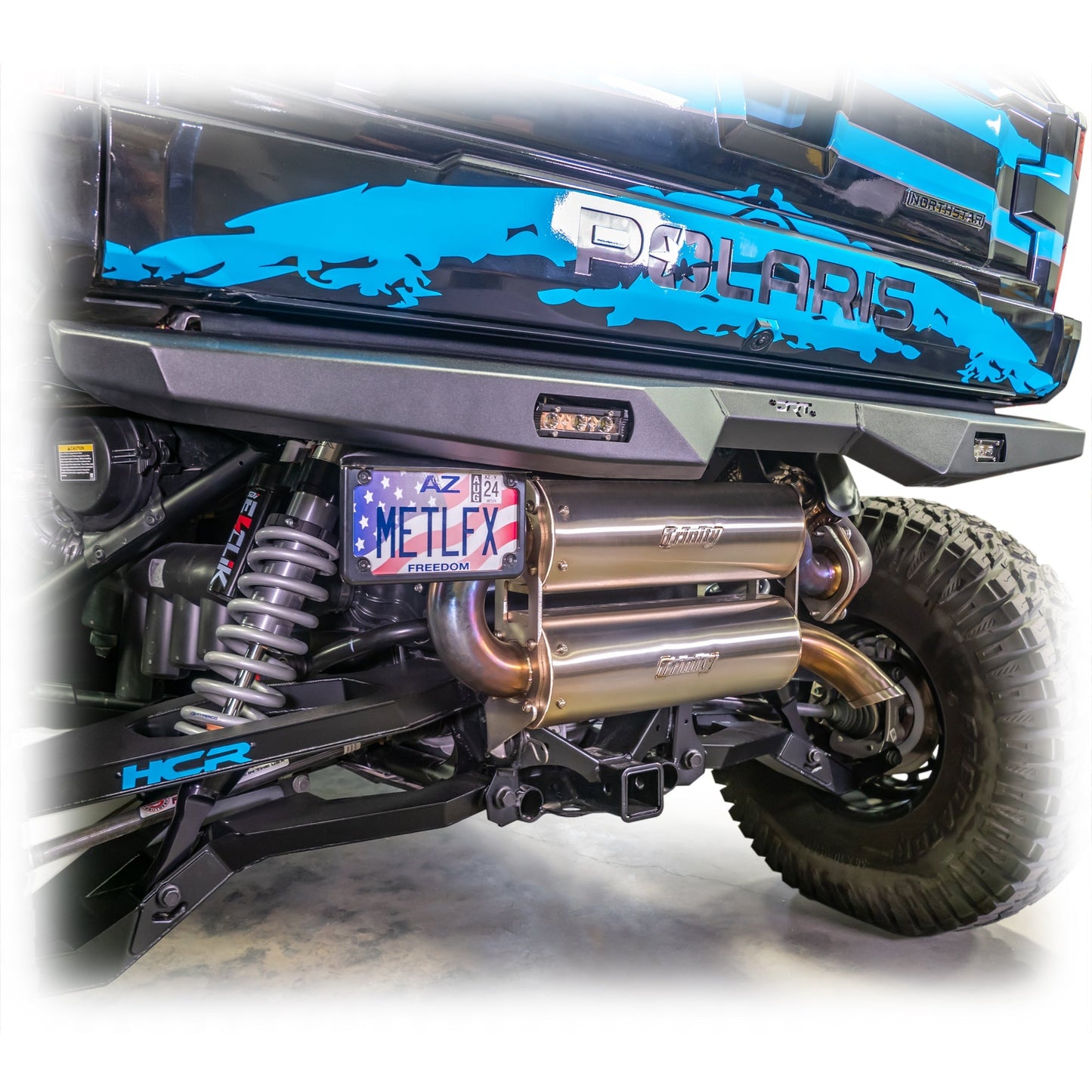 DRT Polaris 2024+ Xpedition Rear Bumper License Plate Bracket Dunes 2 Dezert SXS