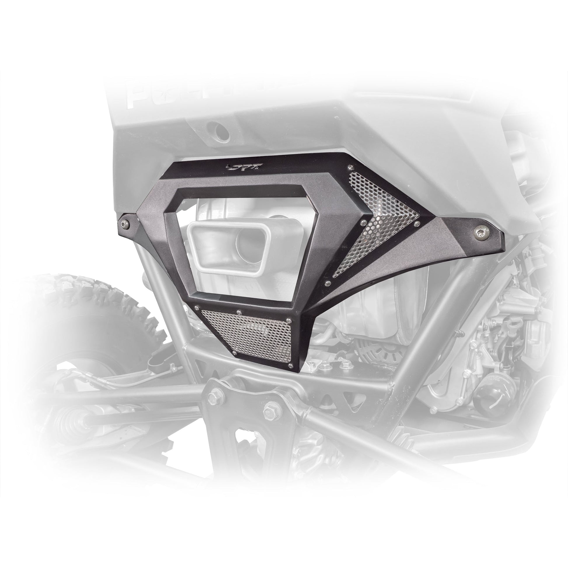 DRT RZR Pro R 2022+ Aluminum Exhaust Cover Dunes 2 Dezert SXS