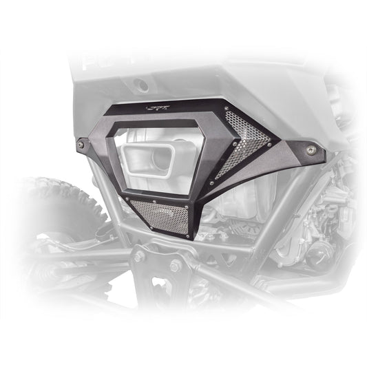 DRT RZR Pro R 2022+ Aluminum Exhaust Cover Dunes 2 Dezert SXS