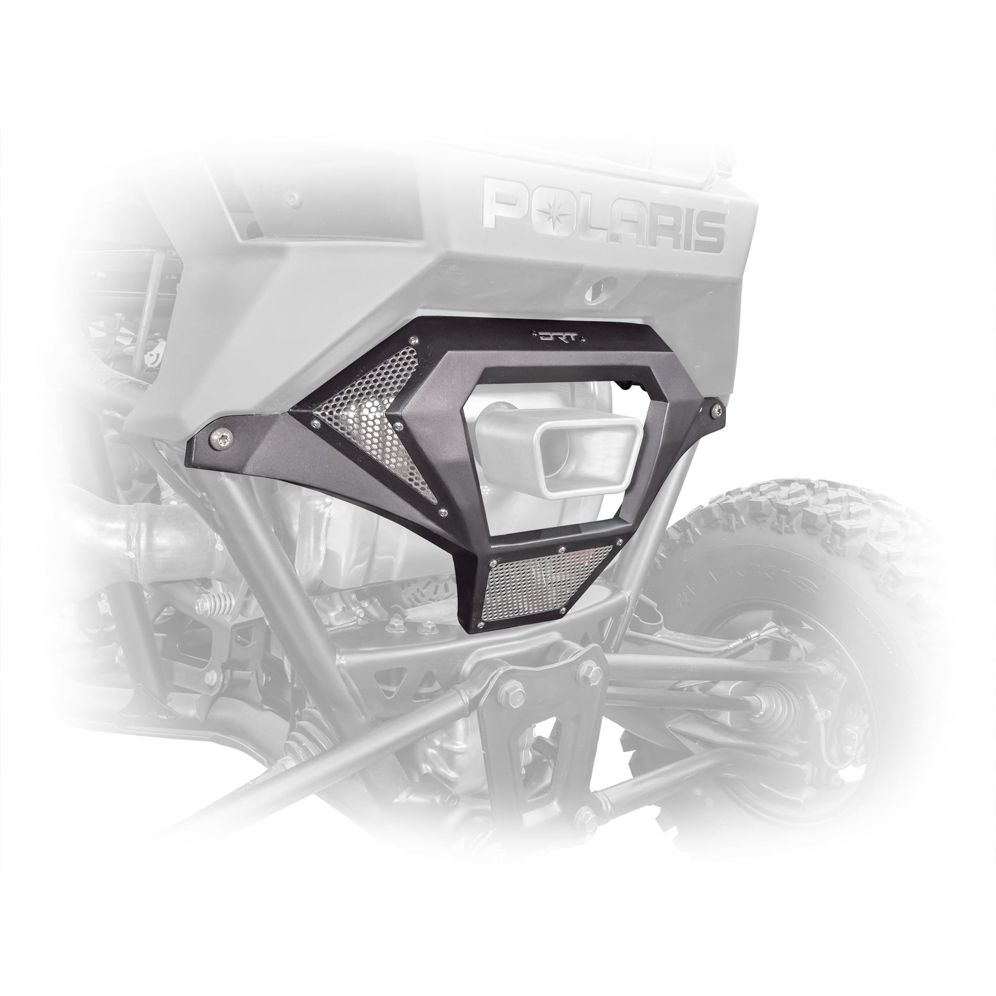 DRT RZR Pro R 2022+ Aluminum Exhaust Cover Dunes 2 Dezert SXS