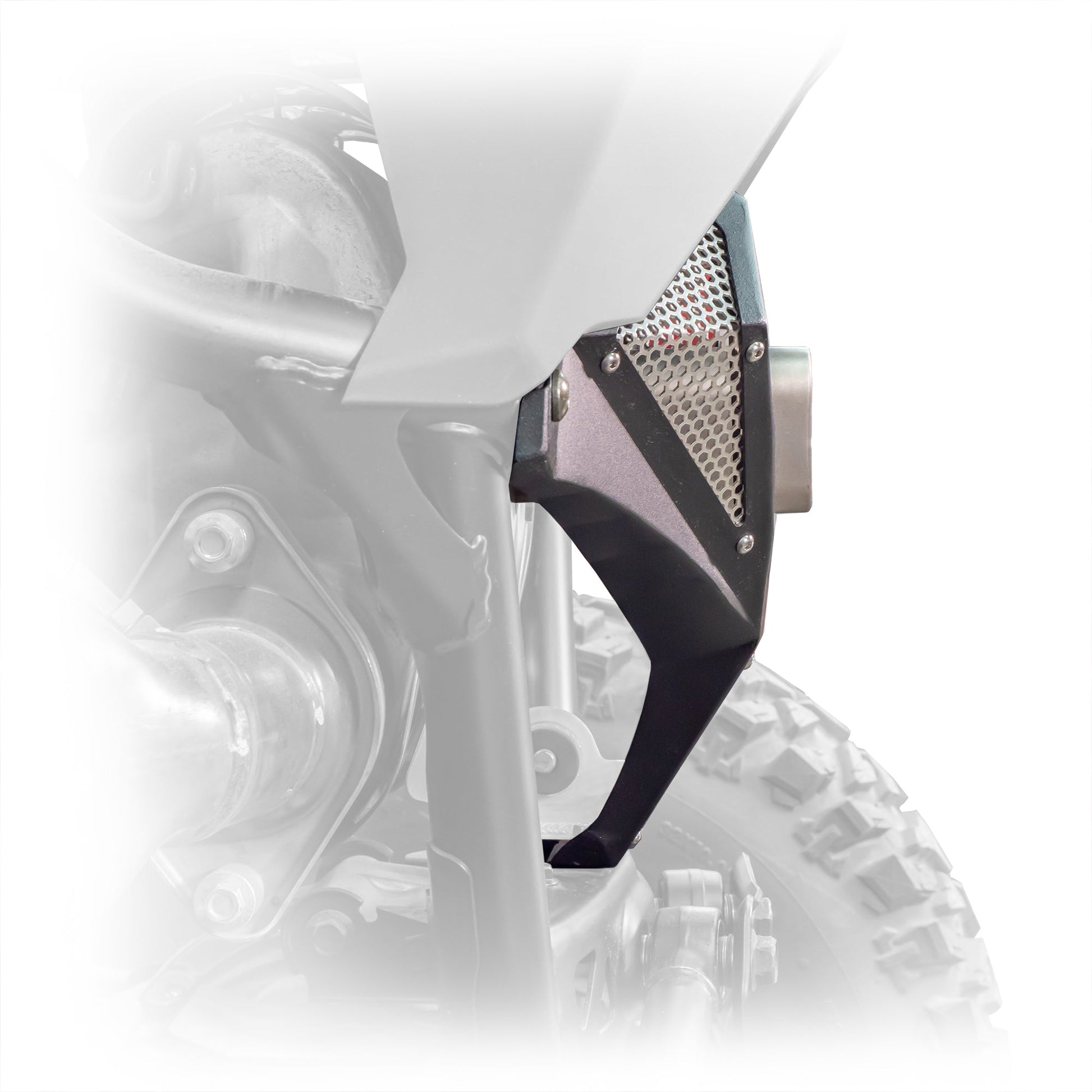 DRT RZR Pro R 2022+ Aluminum Exhaust Cover Dunes 2 Dezert SXS