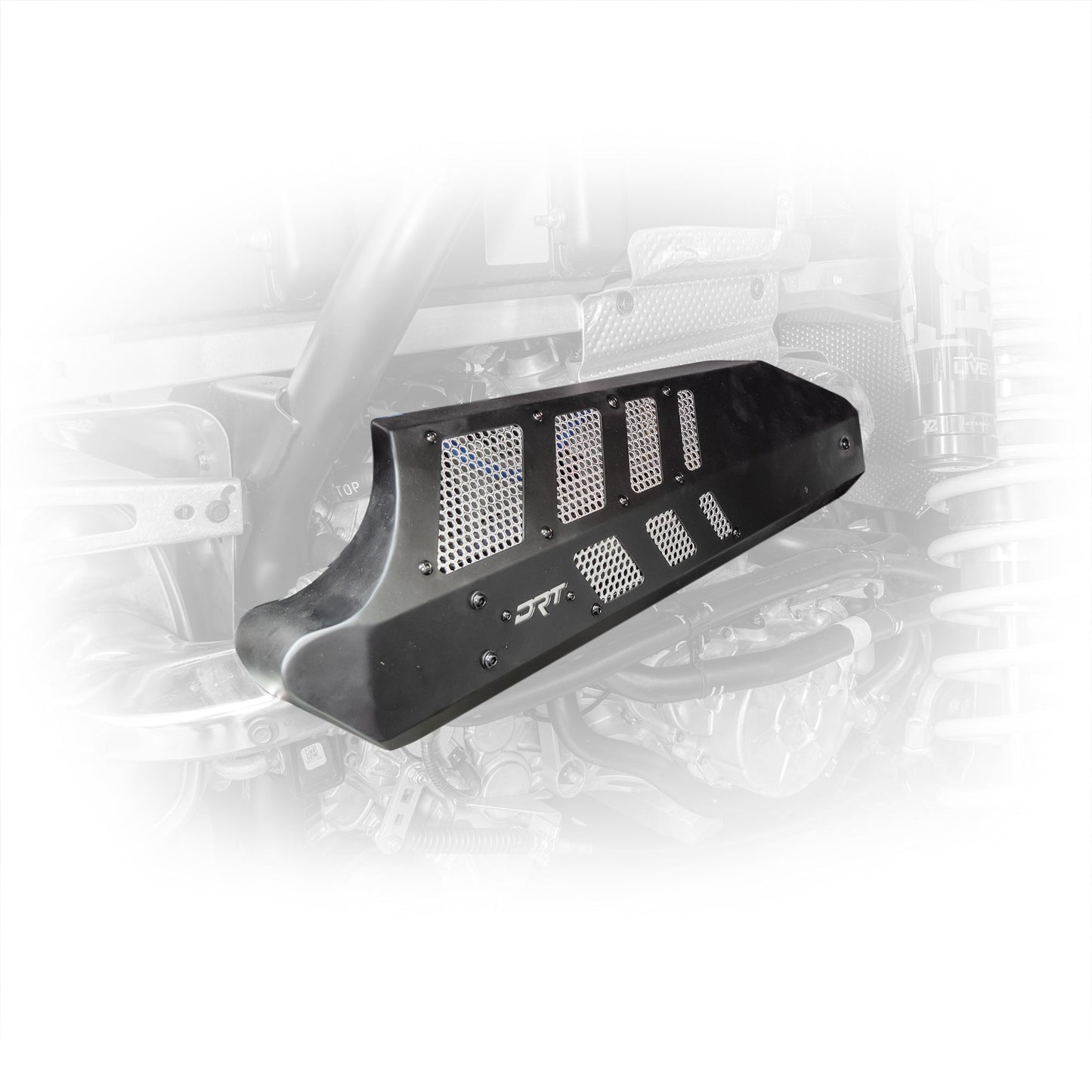 DRT RZR Pro XP / Turbo R 2022+ Aluminum Headpipe Shield Dunes 2 Dezert SXS