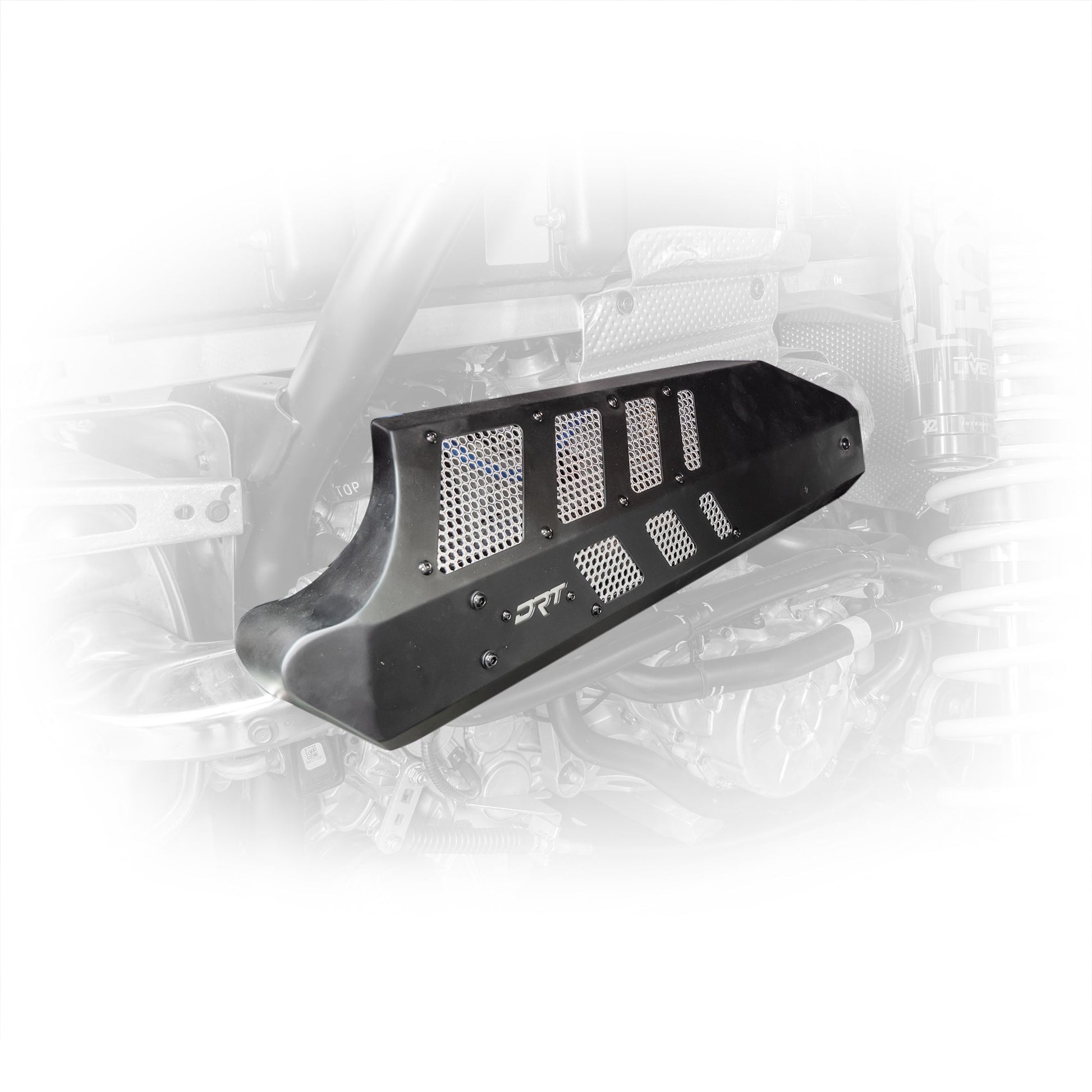DRT RZR Pro XP / Turbo R 2022+ Aluminum Headpipe Shield Dunes 2 Dezert SXS