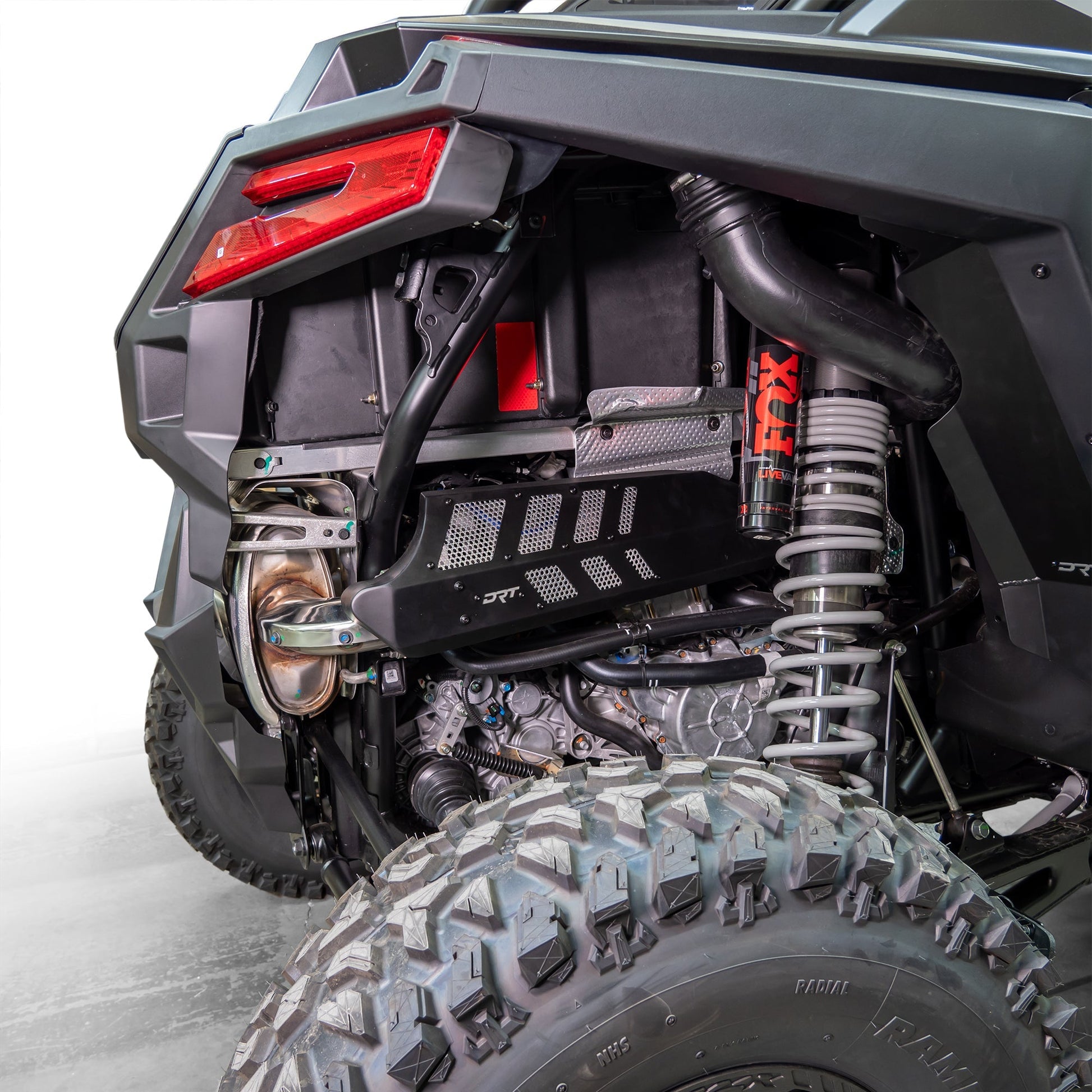 DRT RZR Pro XP / Turbo R 2022+ Aluminum Headpipe Shield Dunes 2 Dezert SXS