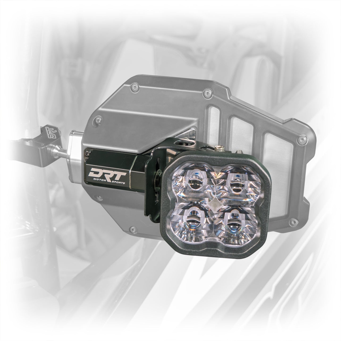 DRT Aluminum Tactical Mirror Light Bracket Kit Dunes 2 Dezert SXS