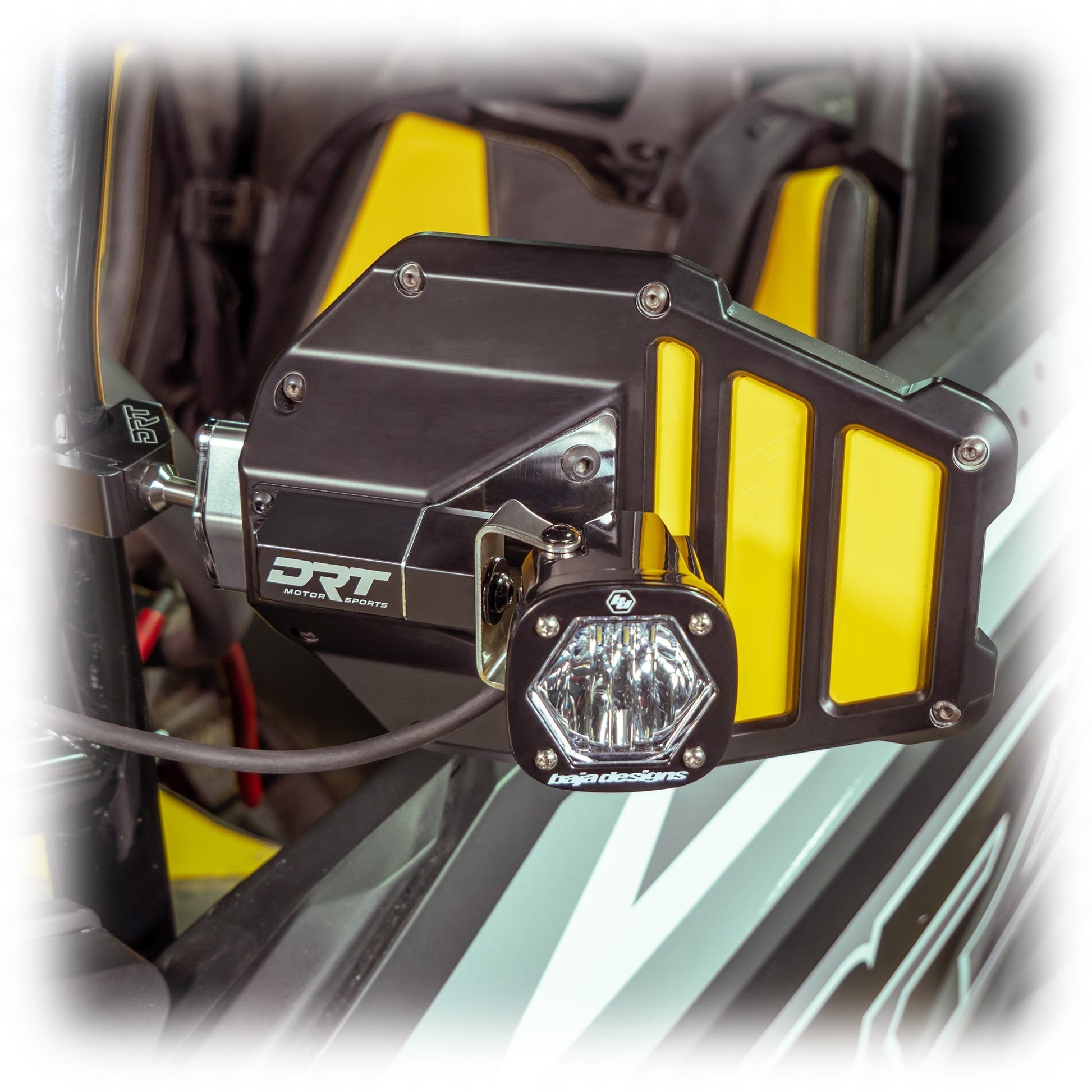 DRT Aluminum Tactical Mirror Light Bracket Kit Dunes 2 Dezert SXS