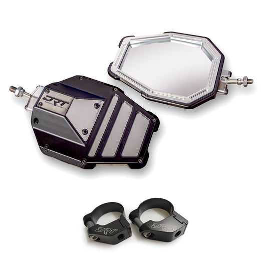 DRT Billet Aluminum Tactical Convex Side Mirror Set Dunes 2 Dezert SXS