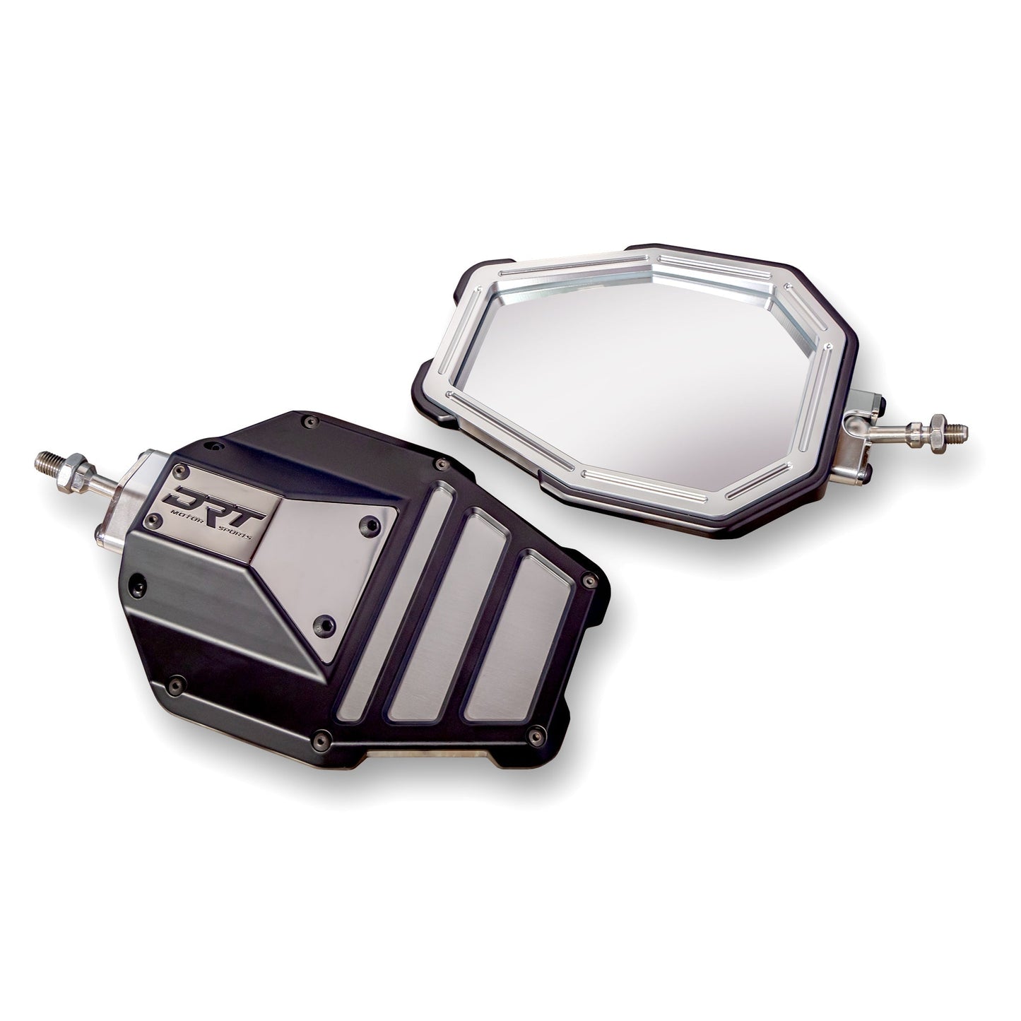 DRT Billet Aluminum Tactical Convex Side Mirror Set Dunes 2 Dezert SXS
