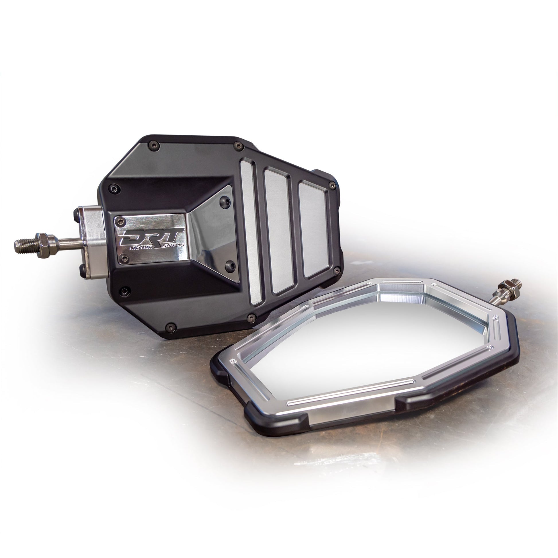 DRT Billet Aluminum Tactical Convex Side Mirror Set Dunes 2 Dezert SXS