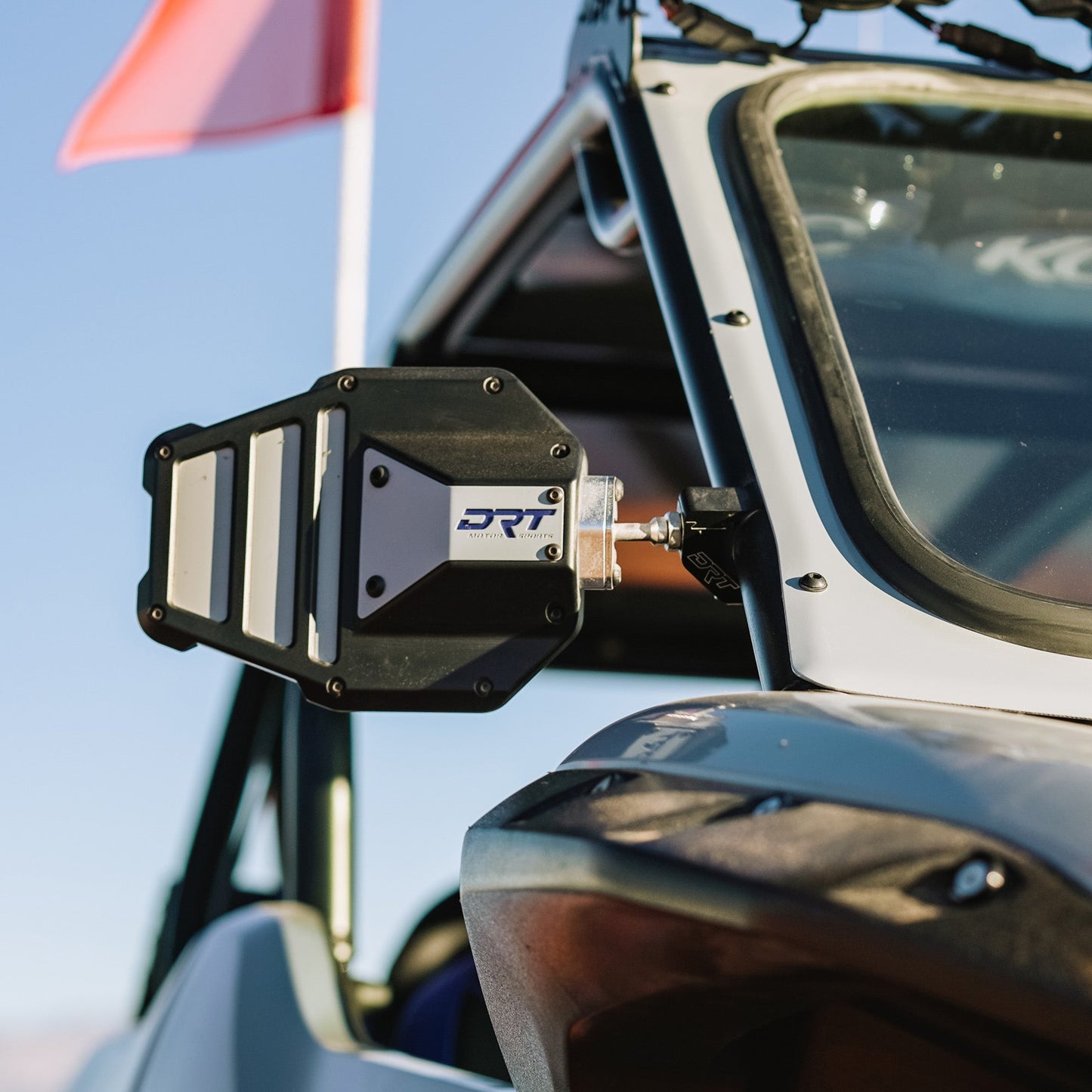 DRT Billet Aluminum Tactical Convex Side Mirror Set Dunes 2 Dezert SXS