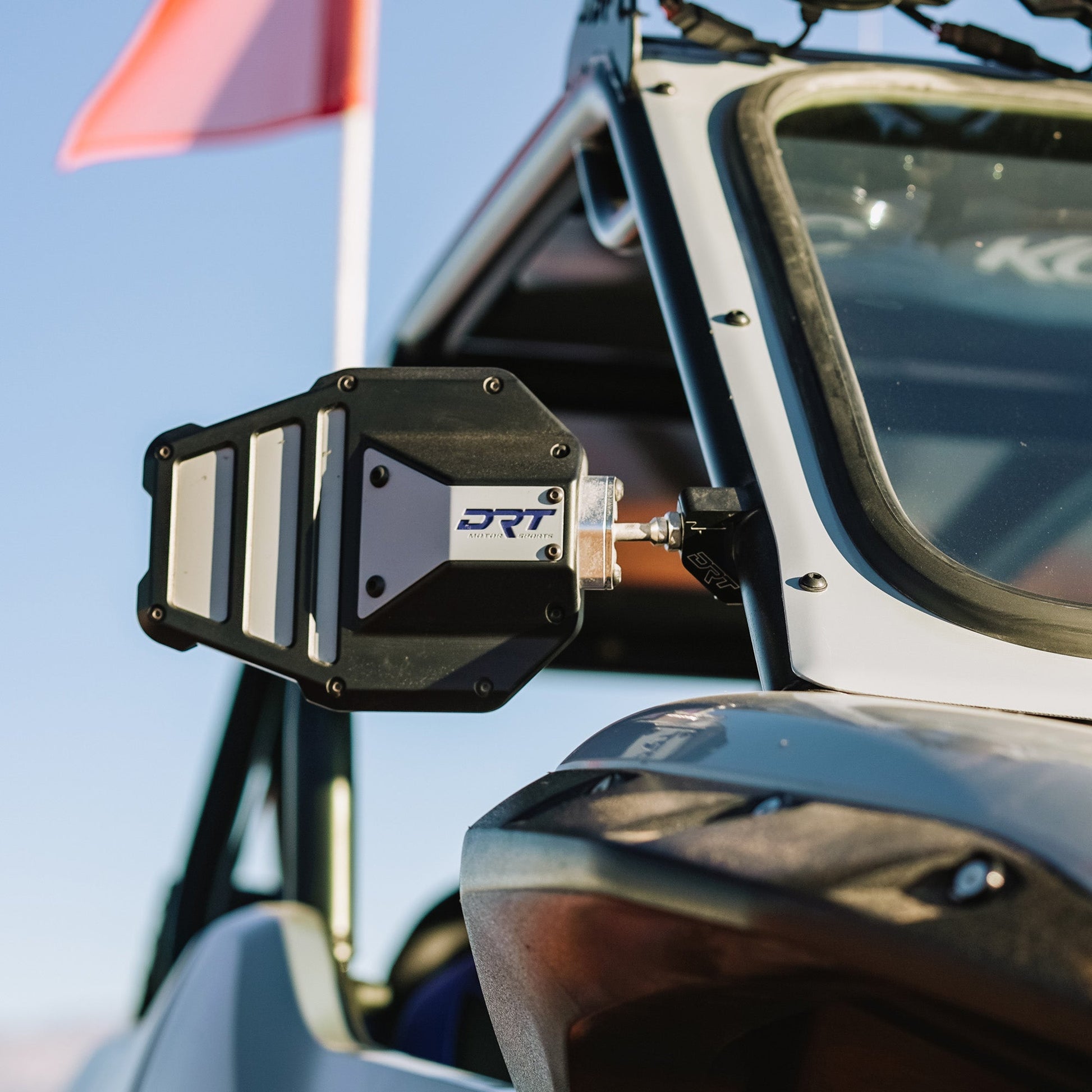 DRT Billet Aluminum Tactical Convex Side Mirror Set Dunes 2 Dezert SXS