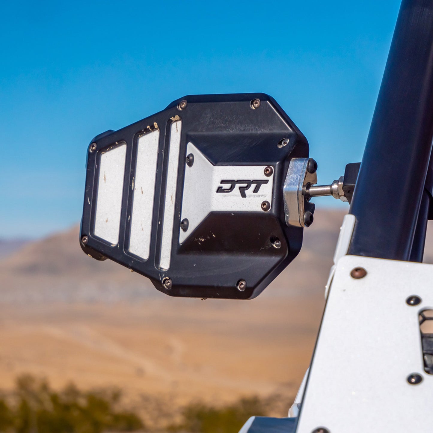 DRT Billet Aluminum Tactical Convex Side Mirror Set Dunes 2 Dezert SXS