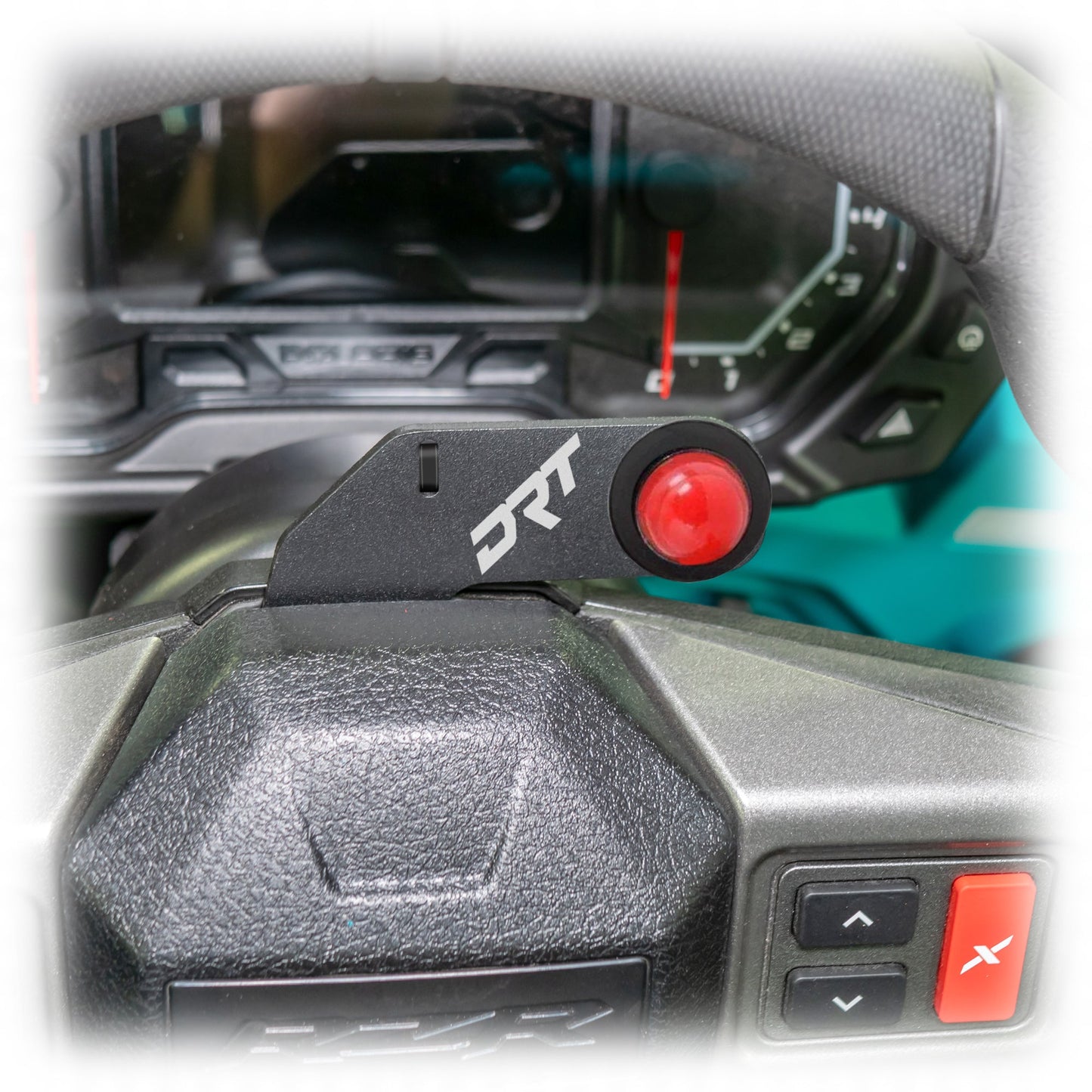 DRT Polaris RZR 2020+ Steering Wheel Single Push-To-Talk Plate Dunes 2 Dezert SXS