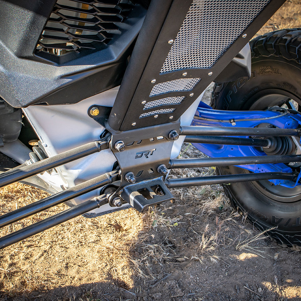 DRT Can Am Maverick X3 2017+ Dual Sheer Radius Rod Plate Dunes 2 Dezert SXS
