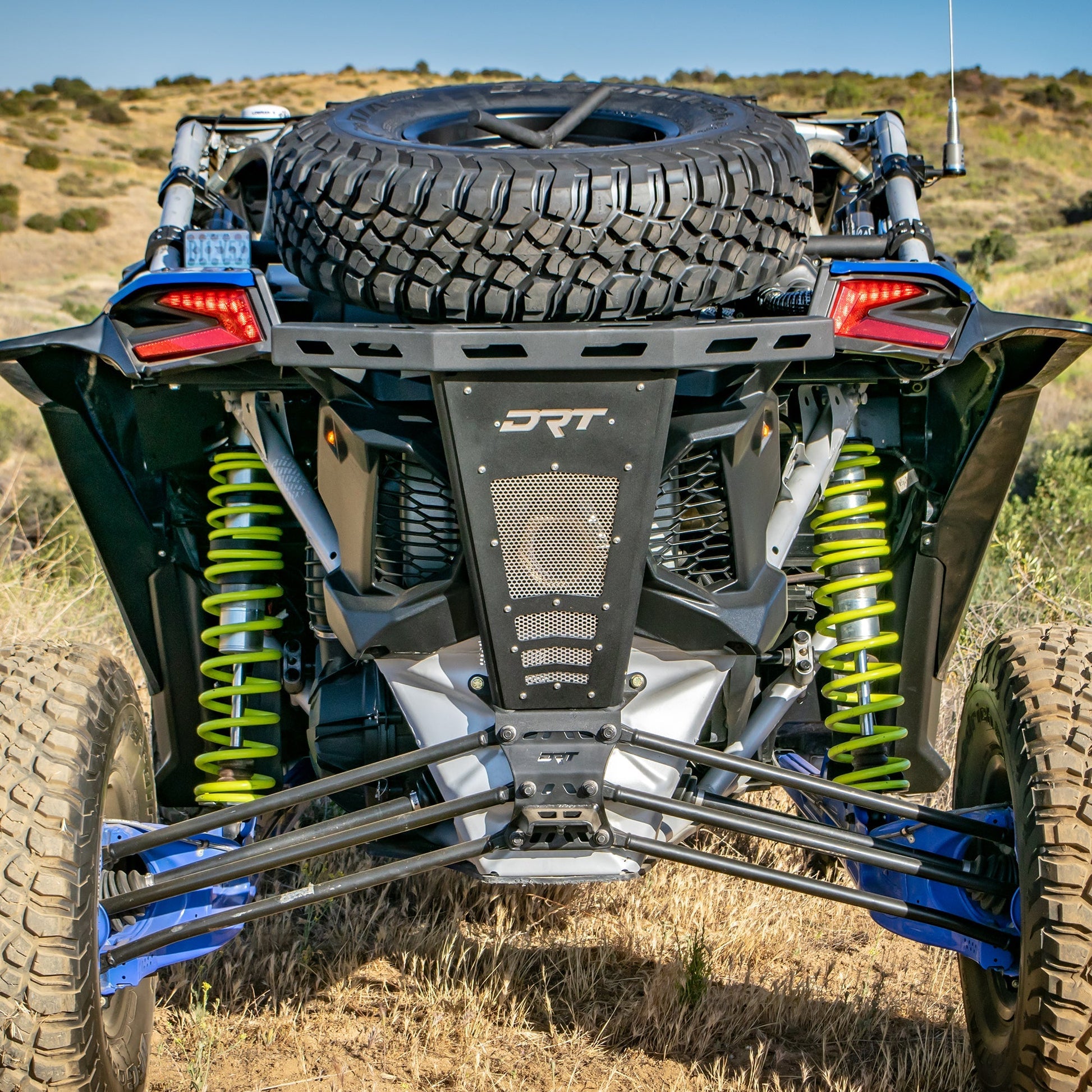 DRT Can Am Maverick X3 2017+ Dual Sheer Radius Rod Plate Dunes 2 Dezert SXS
